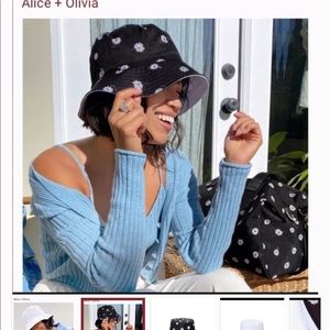 Alice & Olivia reversible bucket hat